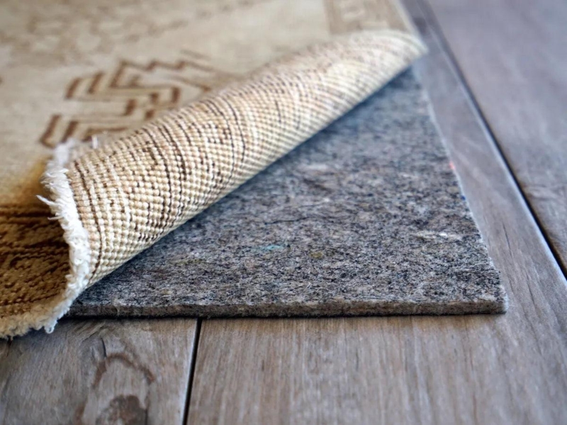 Rug Pad Dual Layered Felt And Rubber Non-Slip Cushion