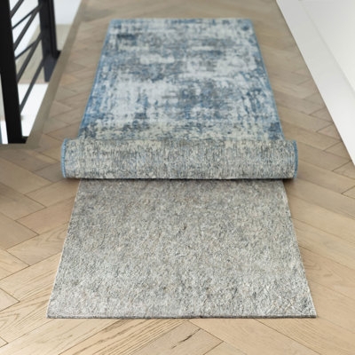 Rug Pad: Dual-Sided Felt and Textured Rubber Non-Slip Grip