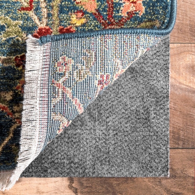 Rug Pad: Dual Surface Thick Felt Cushion Honeycomb Grip