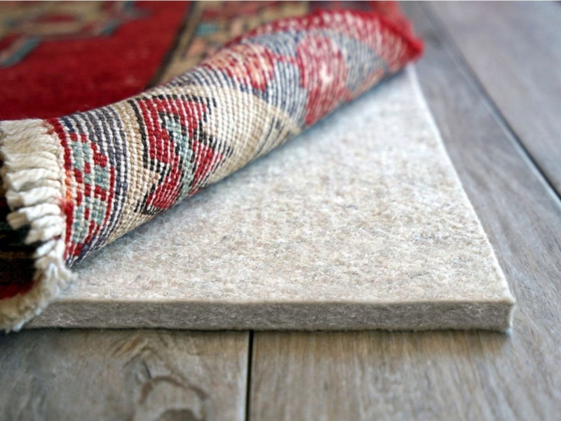 Rug Pad, Eco Plush Felt, Thick Padding, Dense Protective Underlay
