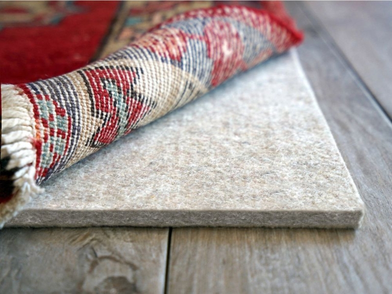 Rug Pad Felt Material Silver Protective Underlay