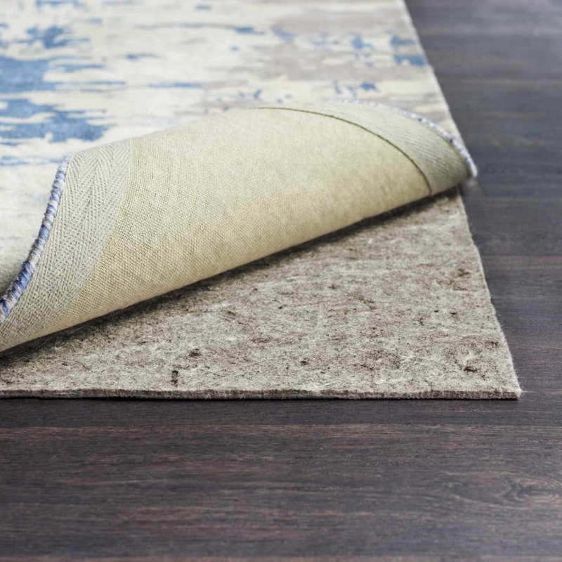 Rug Pad: Gray Felt and Black Rubber Dual Surface Floor Protection
