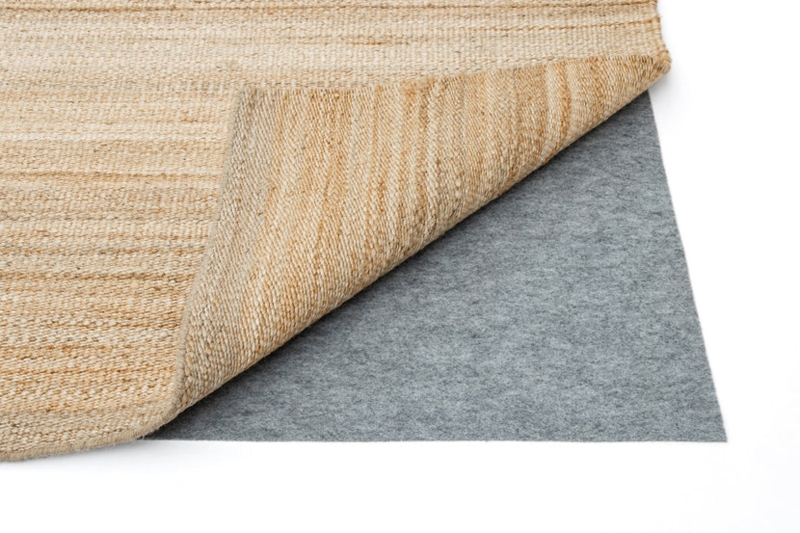Rug Pad Gripper: Honeycomb Mesh Low Profile Non Slip Off White