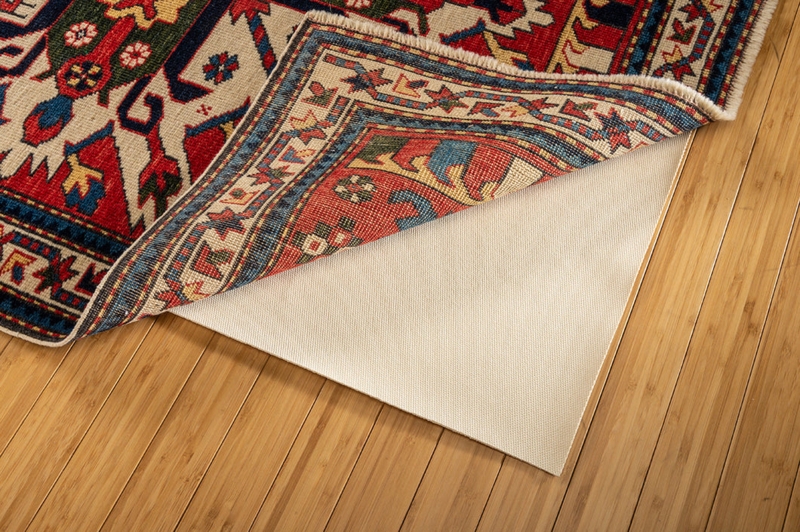 Rug Pad Honeycomb Grid Dual Surface Felt Cushioned Layer
