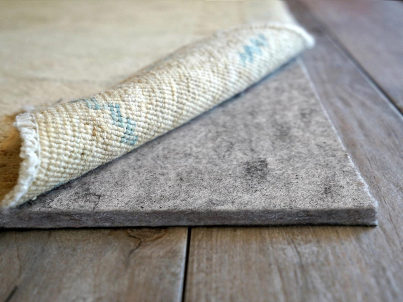 Rug Pad: Honeycomb Grip Texture Dual Layer Low Profile Grey