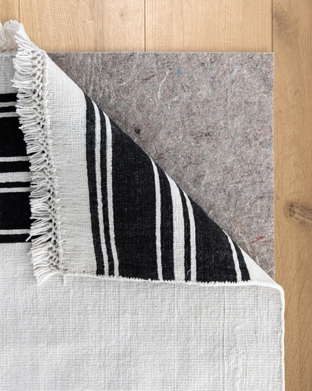 Rug Pad Low Profile Felt Cream Protective Layer Non-Slip Underlay