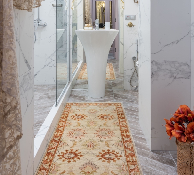 Rug Pad: Mesh Grid Texture, Non-Slip For Tile Floors