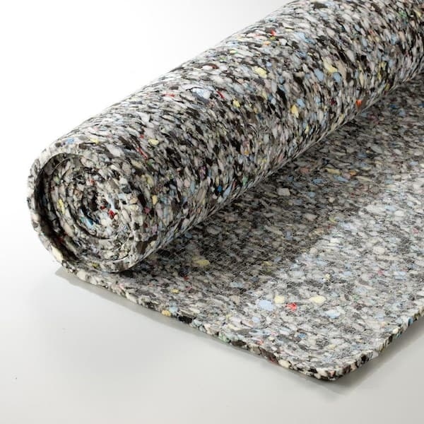 Rug Pad Mottled Gray Felt Plush Thickness Recycled Fiber Underlay