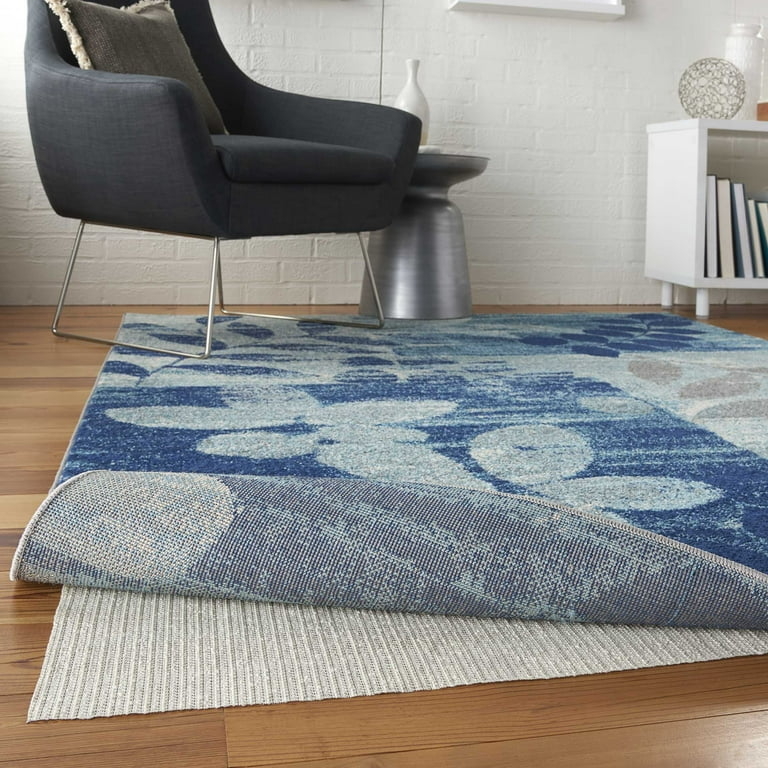 Rug Pad Off-White Perforated Grid Mesh Open Weave Cushion