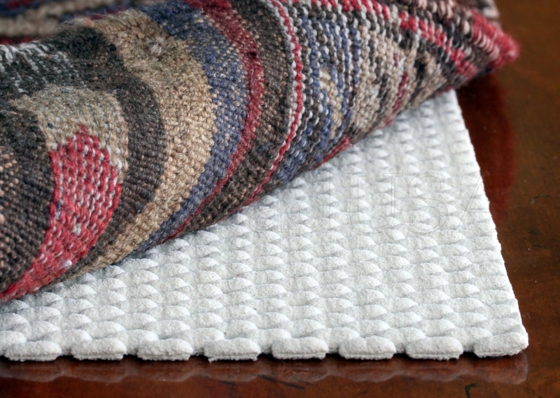 Rug Pad Pebbled Texture Non-Slip Backing Low Profile