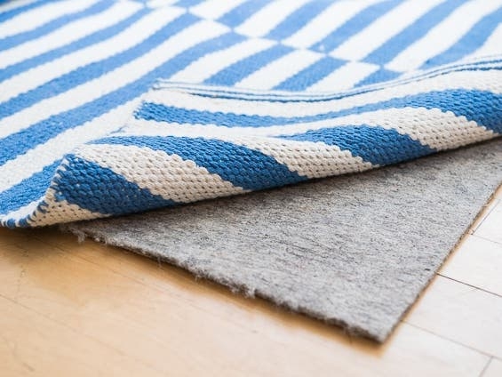 Rug Pad Perforated Design Non-Slip Felt-Like Grip