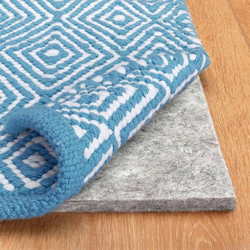 Rug Pad Reveal: Thick Profile Cushioning Non Slip Grey Felt