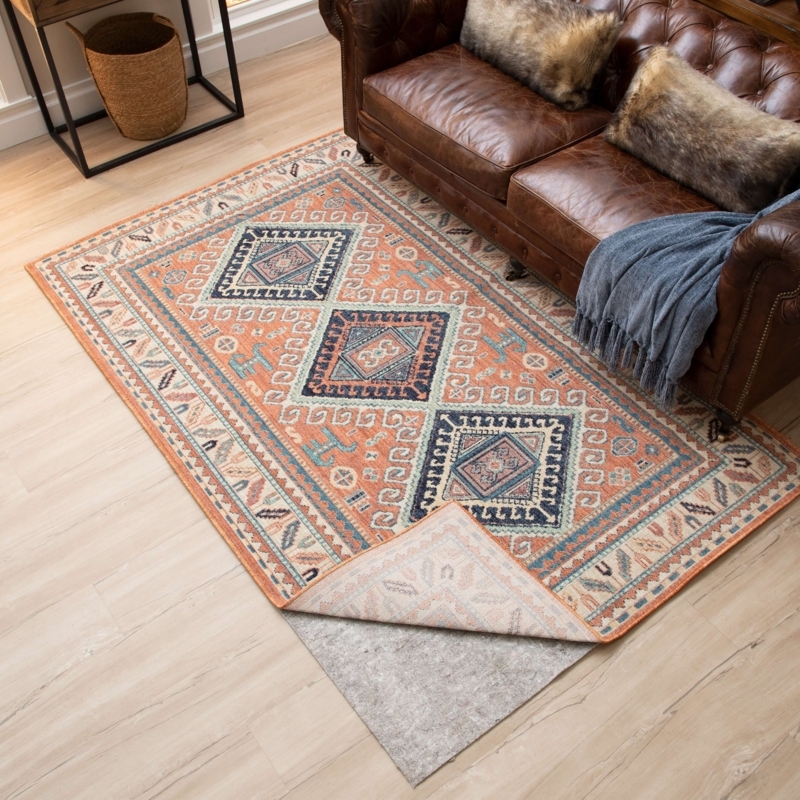 Rug Pad: Reversible Design Dual Surface Cushioned Felt Top Grey