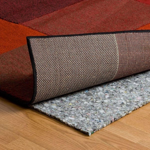 Rug Pad Speckled Texture Recycled Material Dense Multicolored Underlay