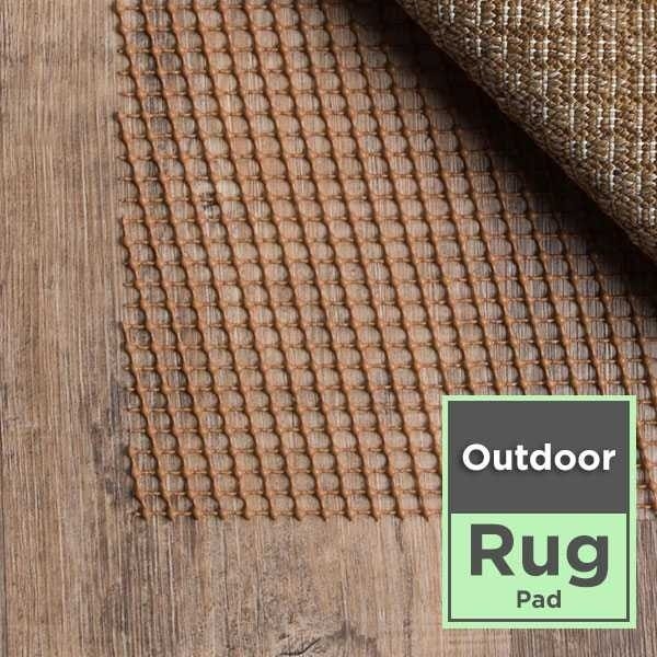 Rug Pad: Tan High-Grip Open Weave, Ventilation Grid Rug Pad Mesh