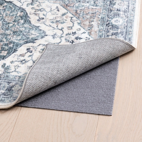 Rug Pad Tan Waffle Texture Open Weave Grid Non-Slip Grip