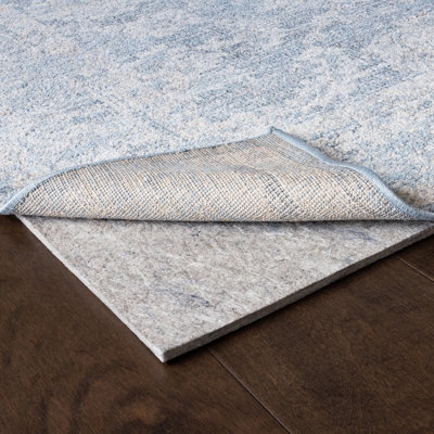 Rug Pad: Thick Felt Cushion, Charcoal Gray Dense Underlay
