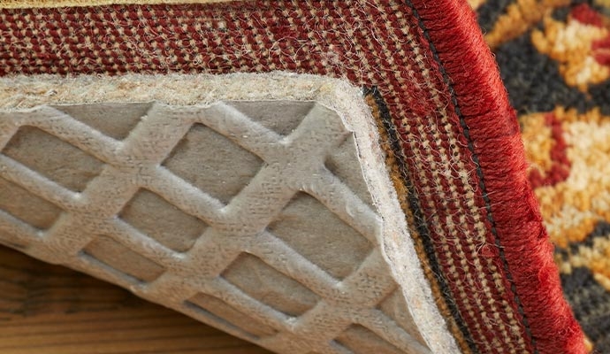 Rug Pad, Thick Waffle Weave Cushion with Moisture Barrier