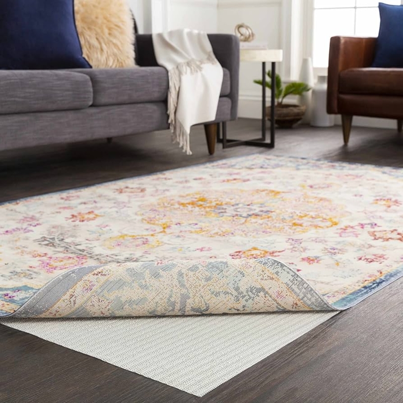 Rug Pad Waffle Mesh Texture Non-Slip Extra Grip Area Rug Gripper