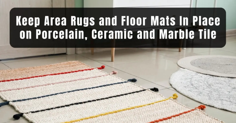 Rug Pad: White Mesh Grip, Protective Anti-Slip For Tile