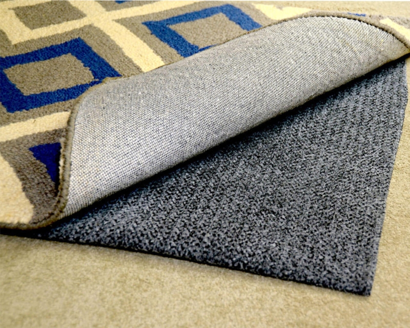 Rug Pad White Thin Profile Perforated Synthetic Mesh Underlay
