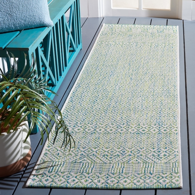 Runner Rug Ivory Sage Trellis Flatweave Sage Green Outdoor Runner Rug