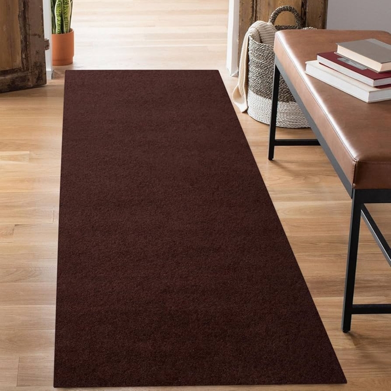 Runner Rug Navy Blue Trellis Pattern Modern Hallway