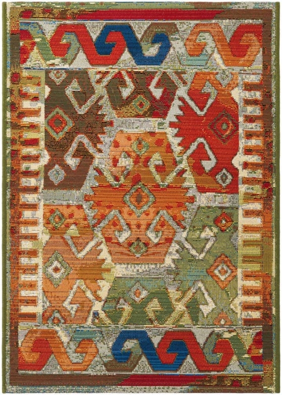 Southwestern Outdoor Area Rug Ideas Diamond Medallion Indoor Outdoor