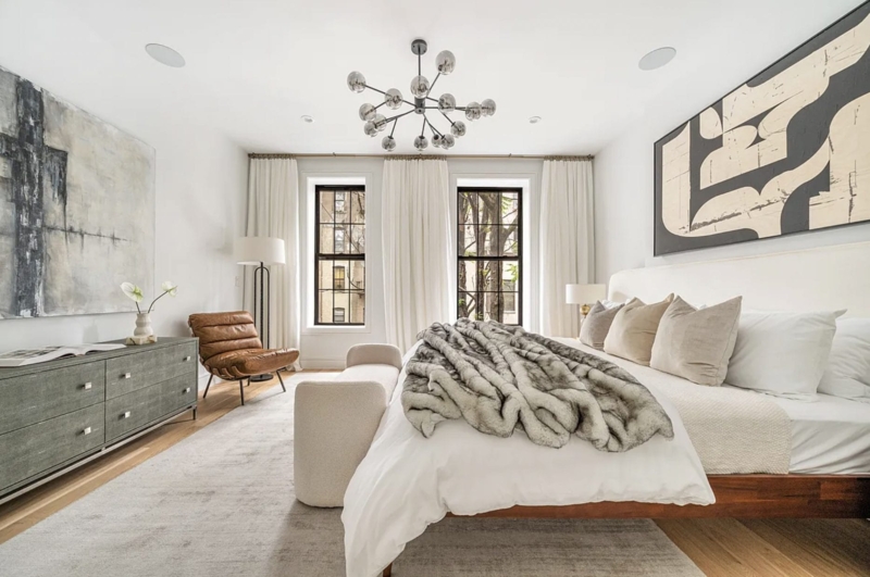 Sputnik Chandelier Modern Bedroom Lighting Ideas Airy Master Suite