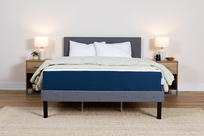 Square Edge Memory Foam Mattress, Woven Texture, Two-Tone