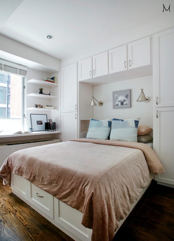 Storage Bed with Underbed Drawers & Built-in Wardrobe Bridge
