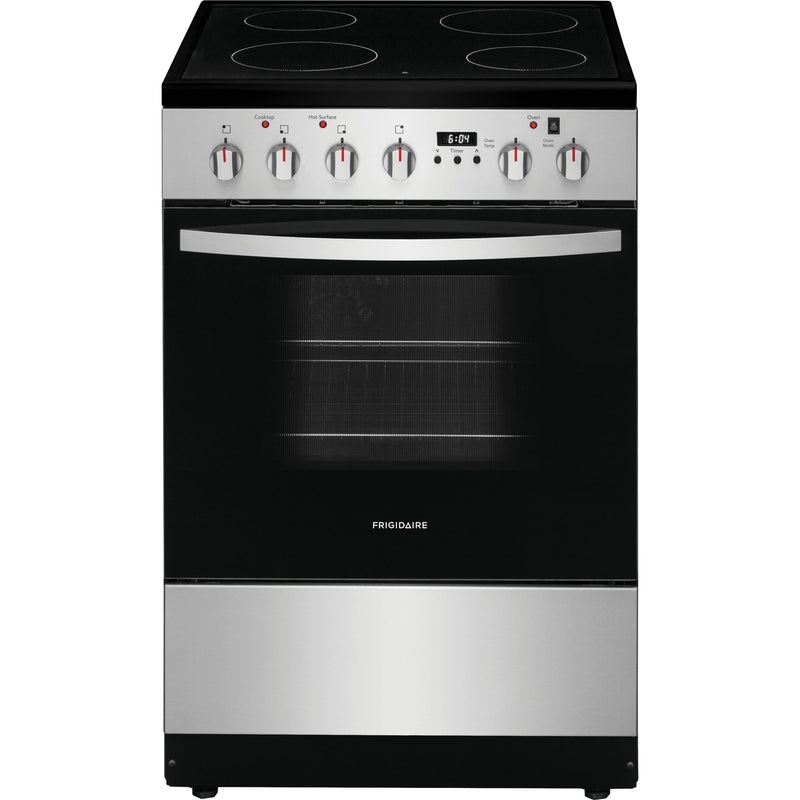 Storage Drawer Electric Range: Stainless Steel and Ceramic Glass Cooktop
