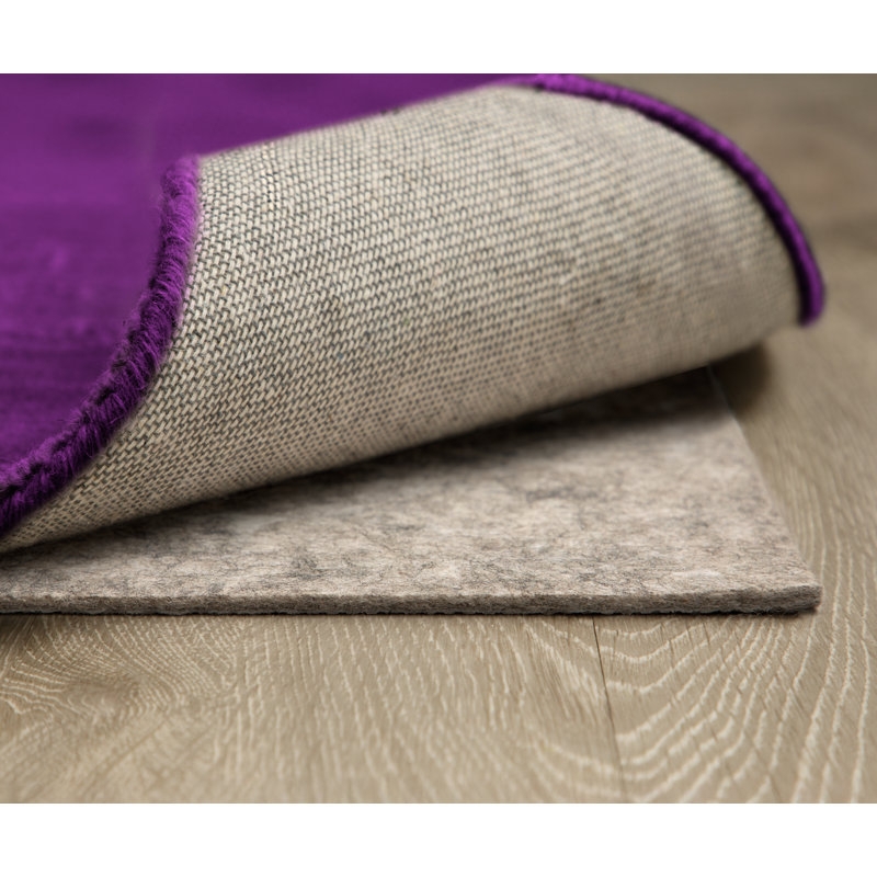Synthetic Waffle Grid Rug Pad, Cream Open Weave Non-Slip Mat