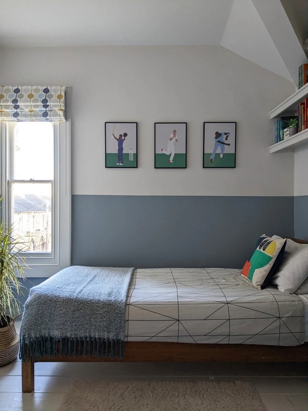 Teen Bedroom featuring Two-Tone Walls and Cricket Wall Art Gallery