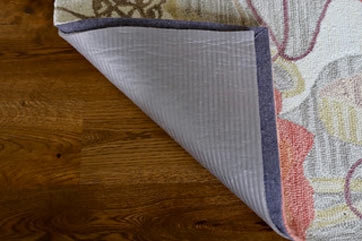 Thick Cushioned Rug Pad with Waffle Grid Texture