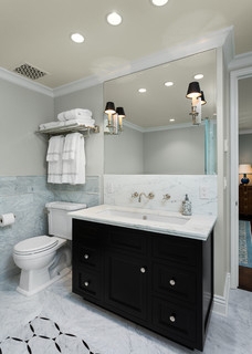 Towel Rack Built In Storage Polished Finish Transitional