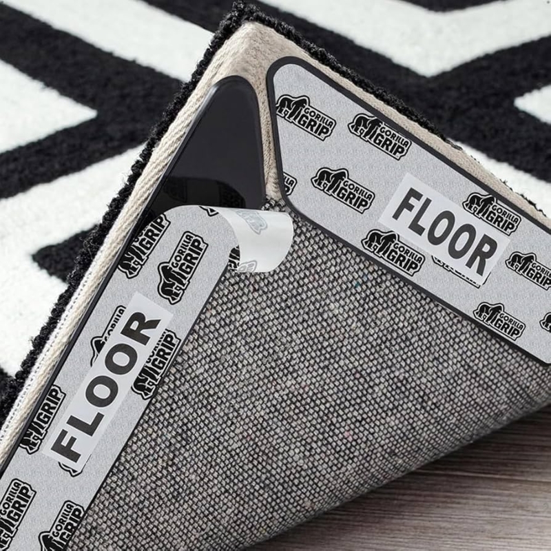 Triangular Rug Gripper Low Profile Corner Tape Adhesive