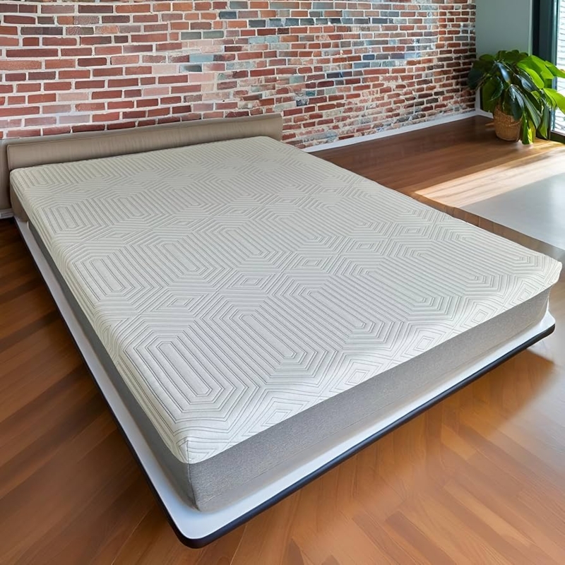 Two-Tone Mattress Styling Inspiration Diamond Stitching Ribbed Gray Sides