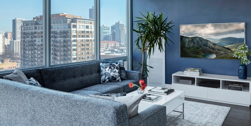 Blue Accent Wall