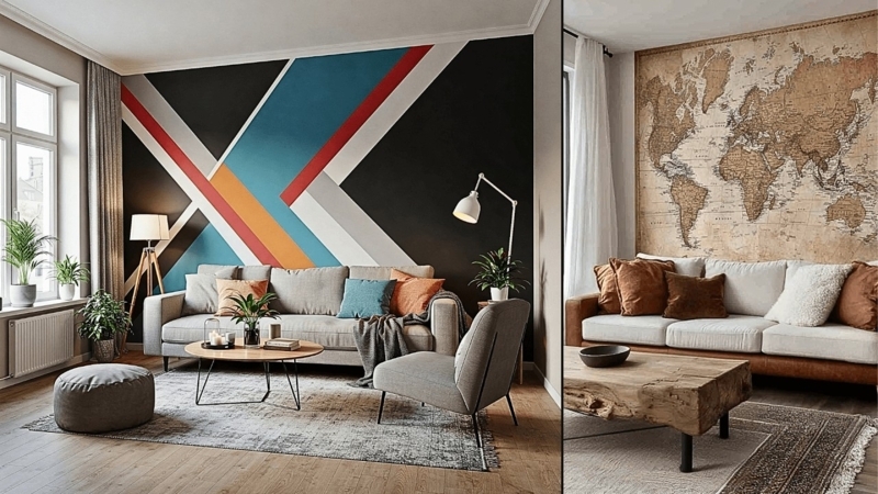 Vintage World Map Mural Ideas: Creative Wall Treatment Inspiration