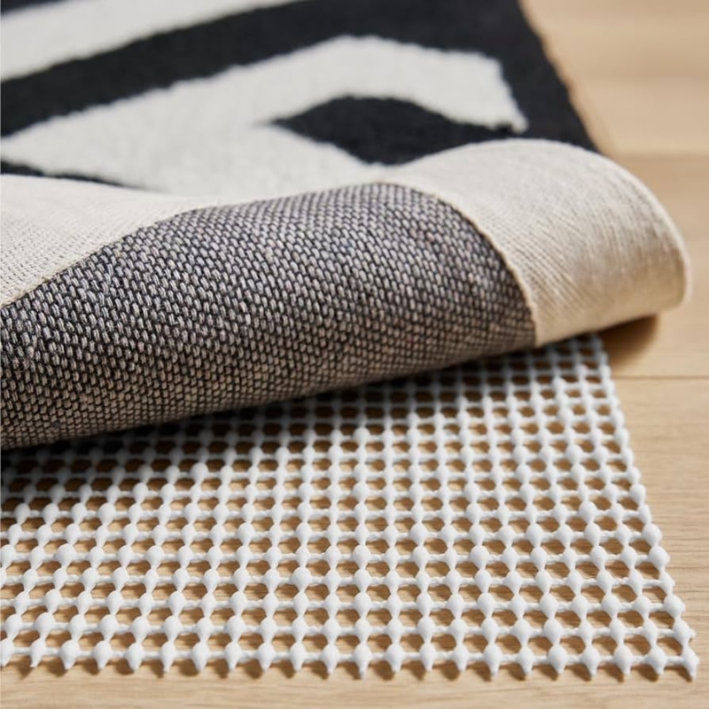 Waffle Weave Rug Pad Mesh Underlay For Hardwood Floors