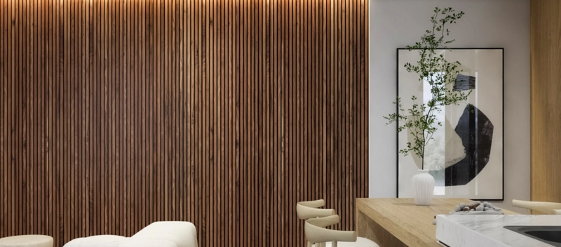Wall Paneling Architectural Texture Vertical Slats Contemporary