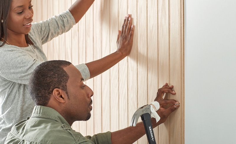 Wall Paneling Bright Neutral Palette Vertical Slat Airy Style