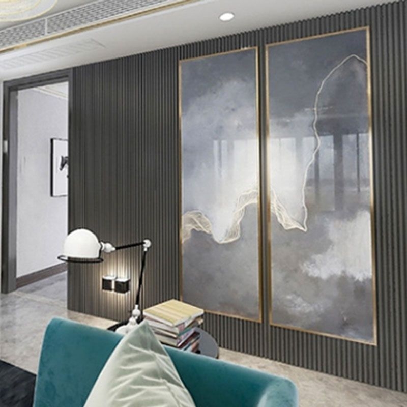 Wall Paneling Floor To Ceiling Vertical Slat Texture Japandi Style