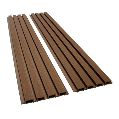 Wall Paneling, Interlocking Ribbed Texture Vertical Cladding