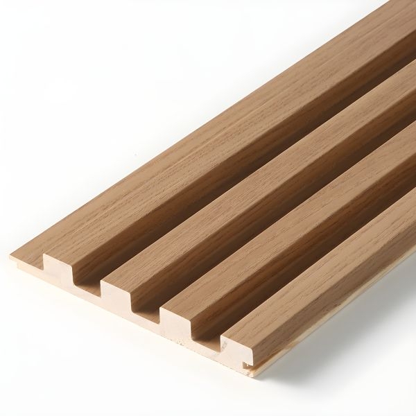 Wall Paneling, Light Wood Tone Fluted Vertical Slats