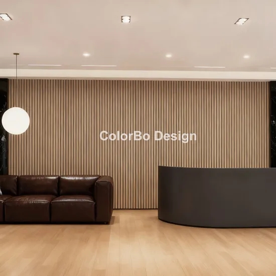 Wall Paneling, Modern Wood Slat Lounge Accent Wall