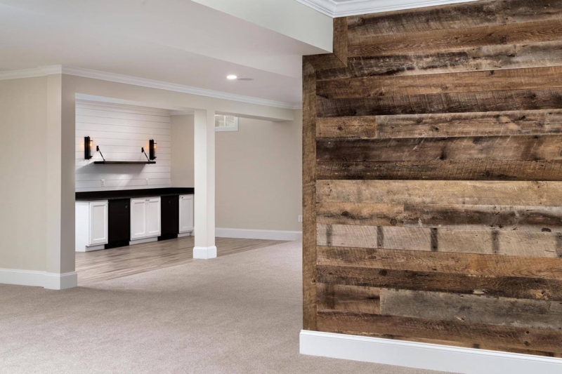 Wall Paneling: Multi-Tonal Reclaimed Barn Wood Planks with Aged Patina