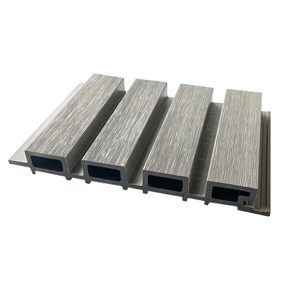 Wall Paneling, Oak Brown Horizontal Slats Interlocking Planks