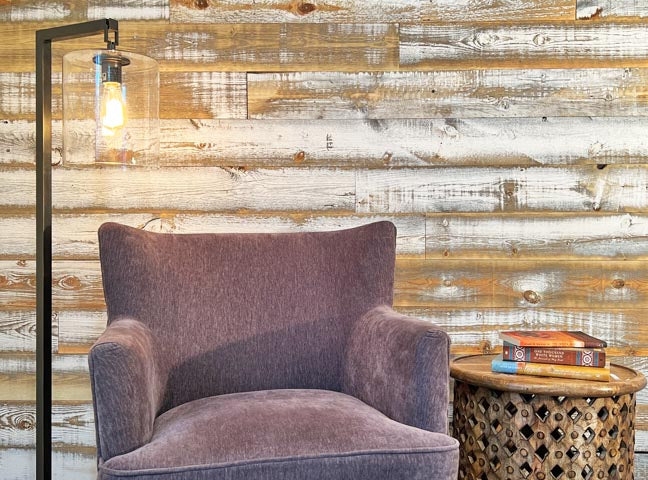 Wall Paneling Rough Sawn Heavy Distressed Whitewashed Reclaimed Wood